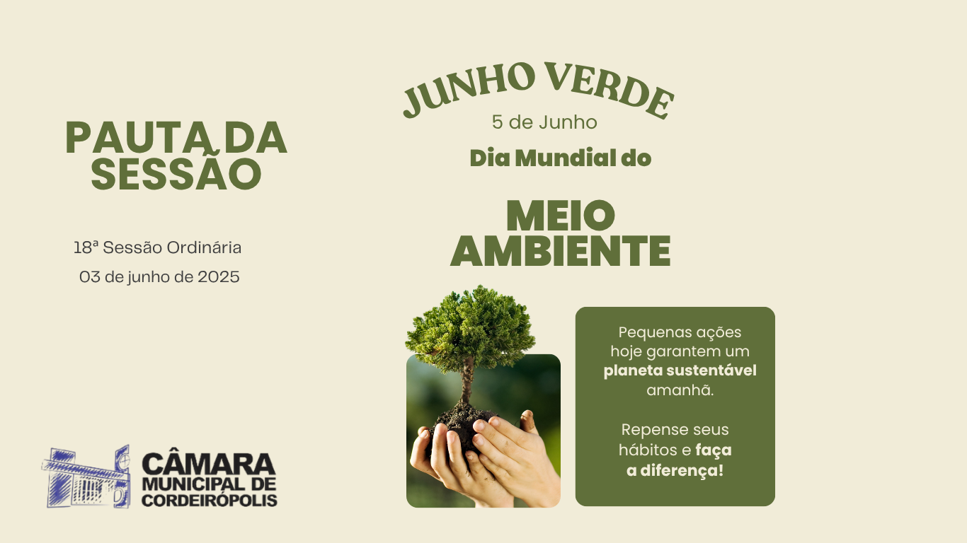 Pauta da 18ª Sessão Ordinária de 2025