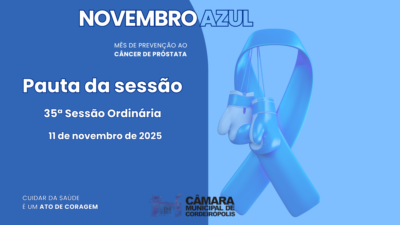 Pauta da 35ª Sessão Ordinária de 2025