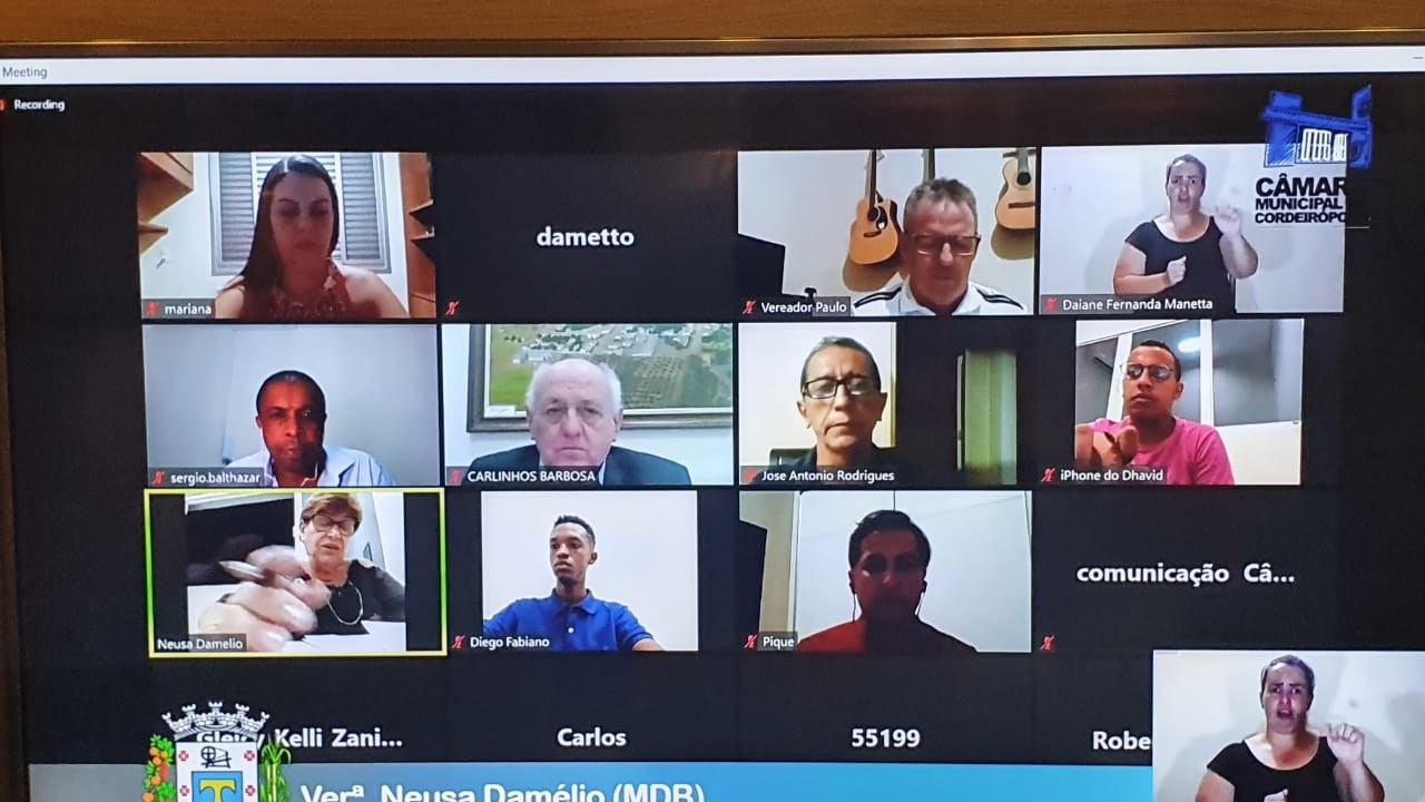 Imagem da notícia: Em Sessão Ordinária remota, vereadores apresentam indicações