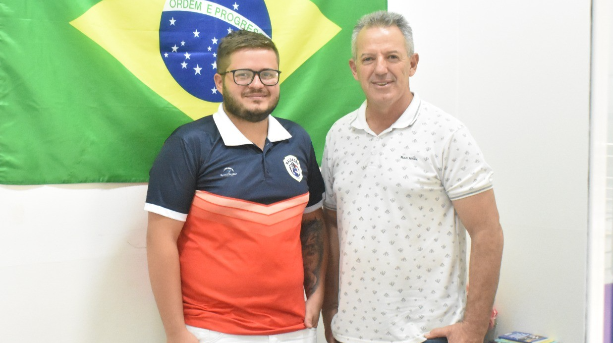 Imagem da notícia: Vereador Paulo C. de Moraes recebe presidente do Malvadão Futsal Cordeirópolis
