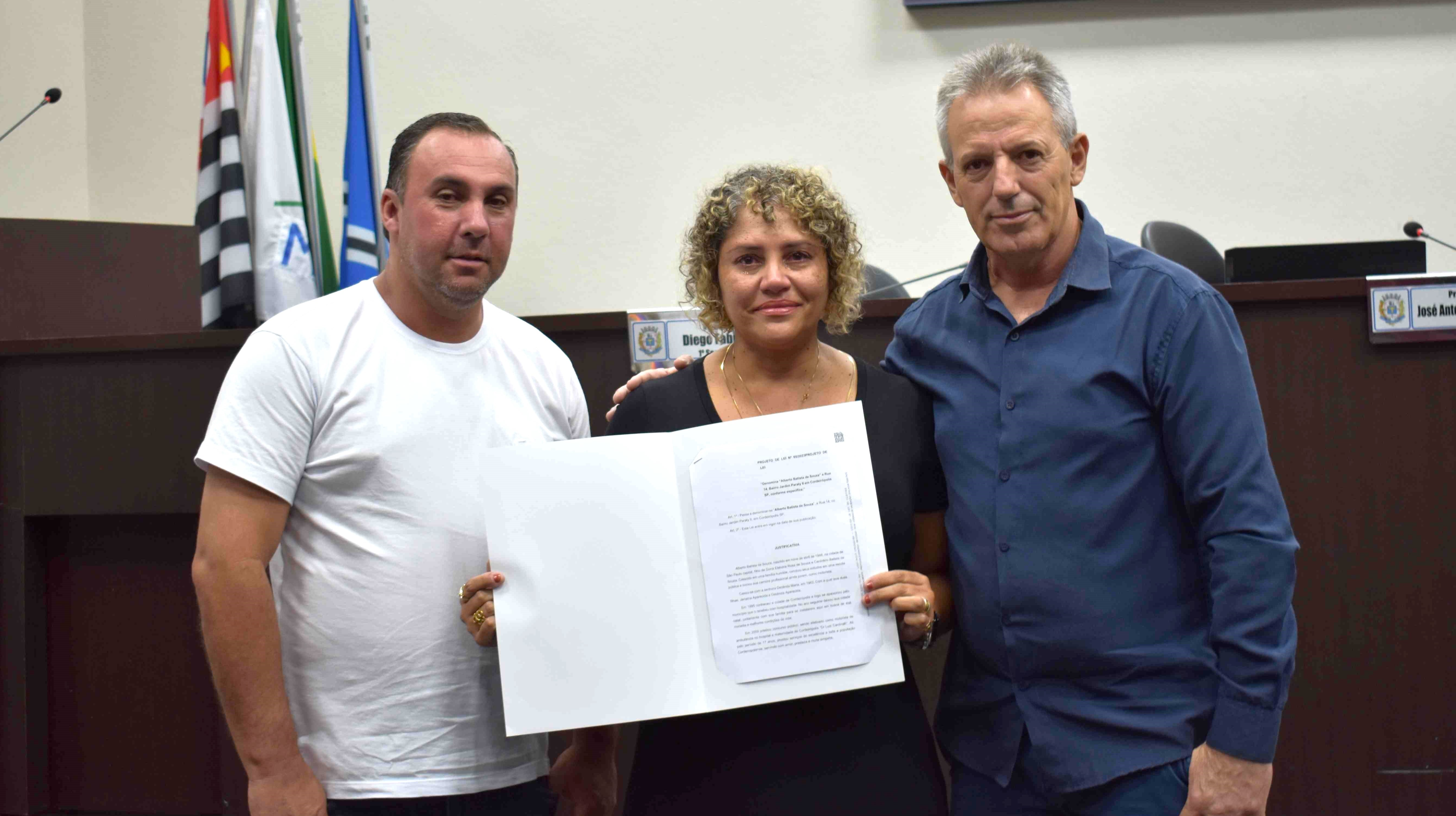 Imagem da notícia: Alberto Batista de Souza: projeto prevê nome de rua em homenagem a ex-servidor público