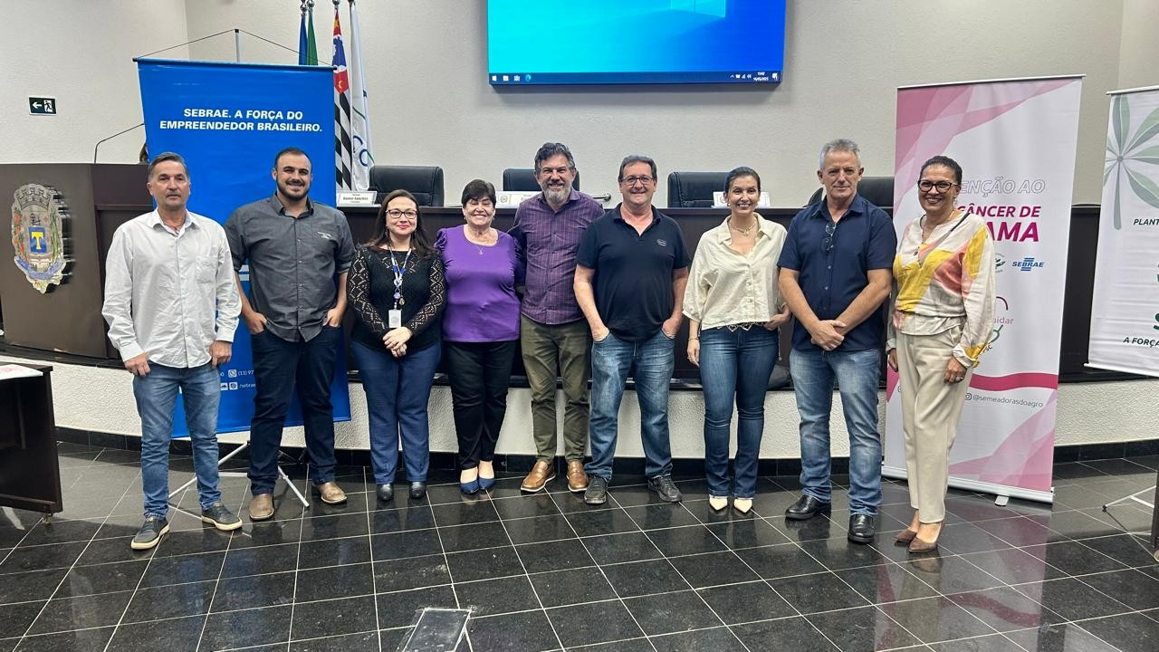 Imagem da notícia: Câmara Municipal de Cordeirópolis sedia lançamento do projeto "Semear é Cuidar", voltado à prevenção do câncer de mama