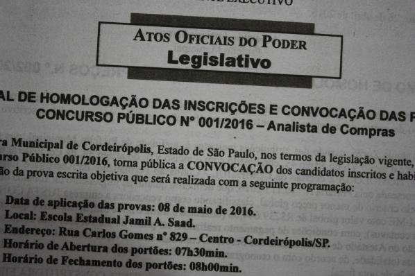 Imagem da notícia: Candidatos farão prova no domingo
